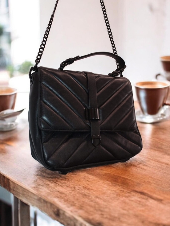 RUDSAK Handbags - Rudsak leather Quilted Top-Handle Shoulder Bag